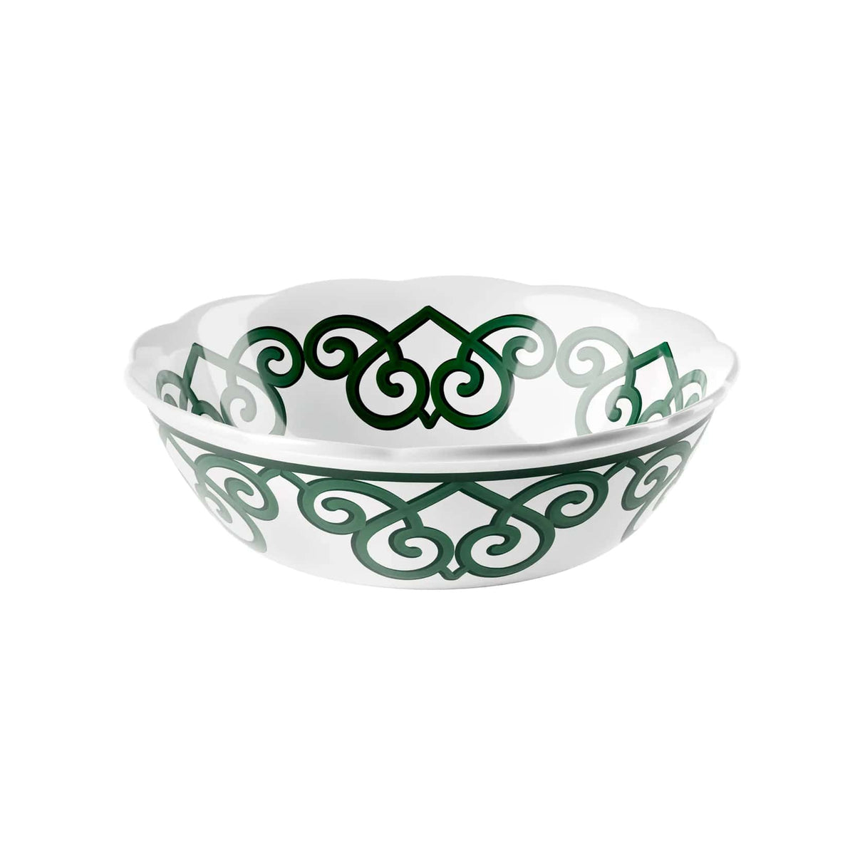 guzzini guzzini contenitore natalizio harmonia melamina d 30 cm table decor bianco verde ean 8008392412656