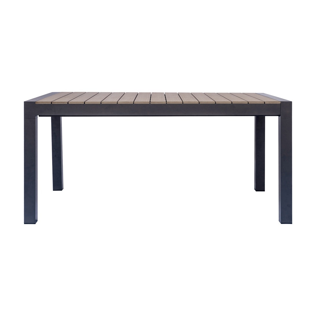 moia greenwood moia greenwood tavolo arenzano allungabile 211 276 x 100 cm in alluminio antracite con piano effetto legno design moderno ean 8013054838026