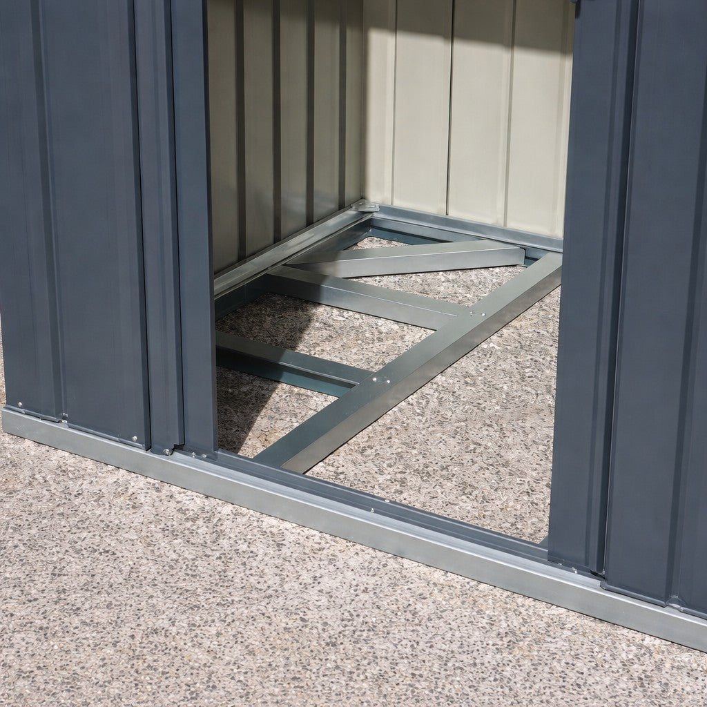 moia greenwood moia greenwood telaio pavimento in acciaio galvanizzato 245 x 187 cm base per casetta a due falde robusta e resistente ean 8013054833304