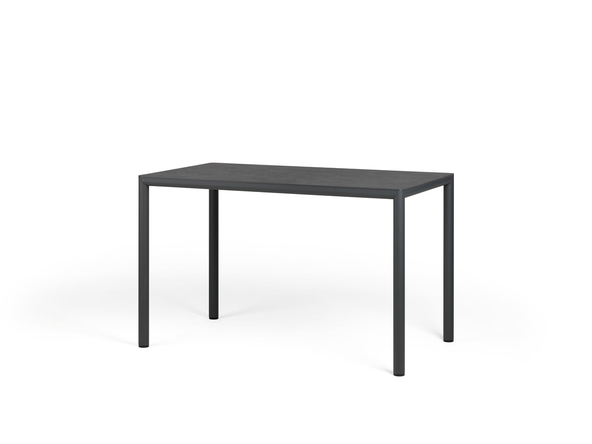 nardi nardi piave 120 x 70 tavolo rettangolare verniciato antracite lamin materia antracite ean 8010352555143