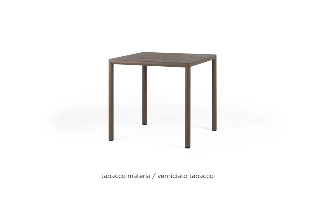 nardi nardi piave 80 tavolo quadrato verniciato tabacco lamin materia tabacco ean 8010352554665