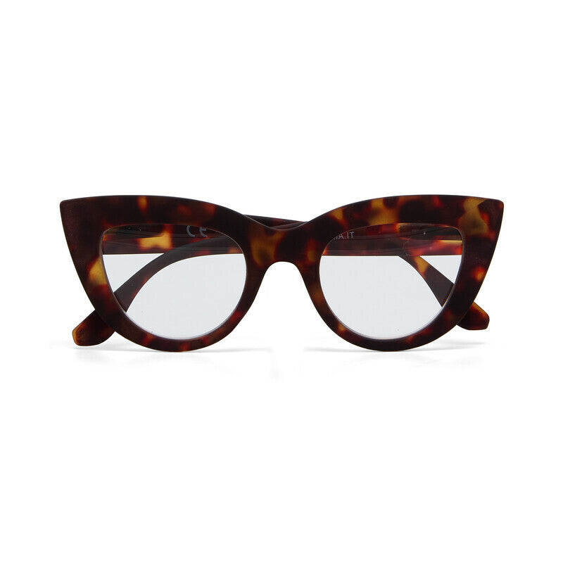 okkia okkia occhiale da lettura mod claudia premontato gatto soft touch havana diottrie 1 50 ean 8055773193079