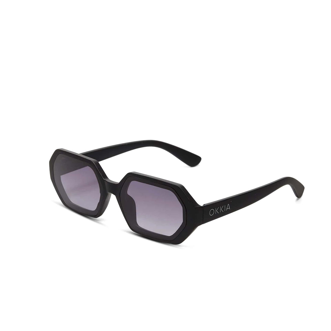 okkia okkia occhiale da sole premontato esagonale mod andrea black ean 8055773193734
