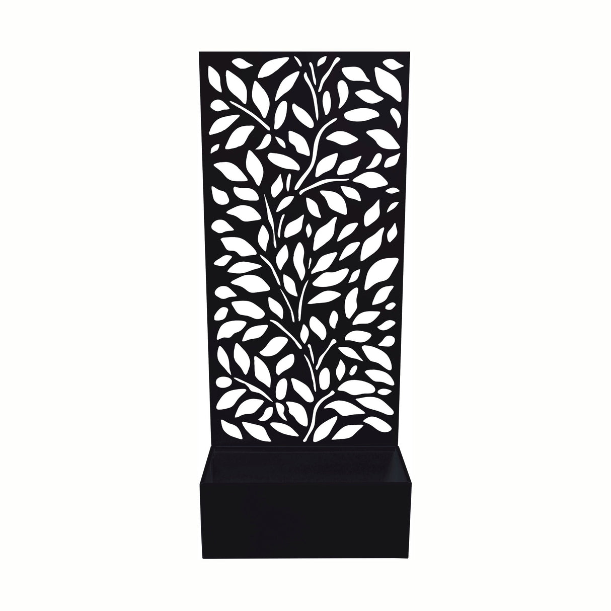 regalo italiano regalo italiano fioriera rettangolare nera in ferro 50 x 22 cm h 120 cm porta piante da esterno design moderno ean 8057586111172