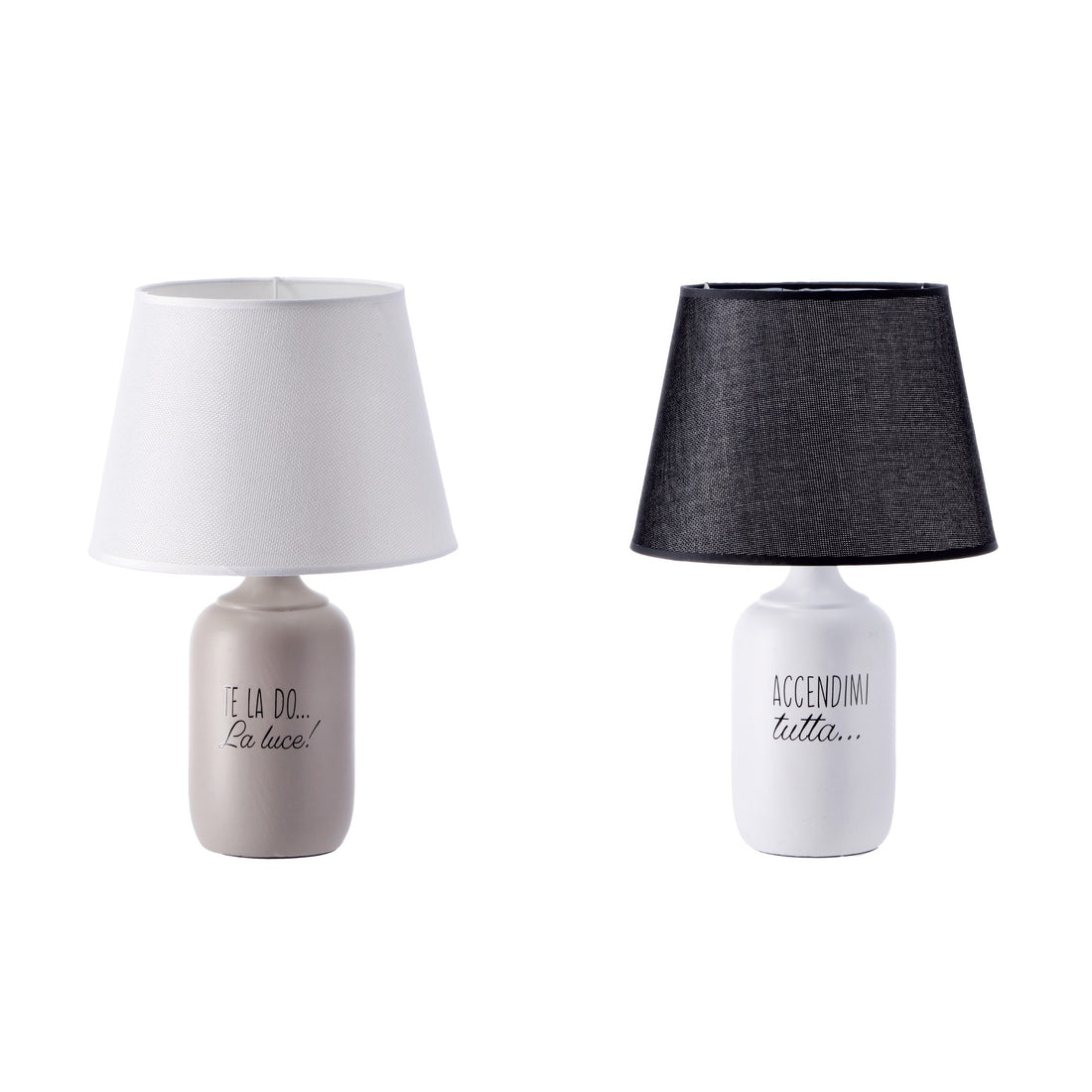 regalo italiano regalo italiano lampada da tavolo ceramica trey ass d 25 cm h 38 cm lampada decorativa moderna per interni 1 pz ean 8057586004887