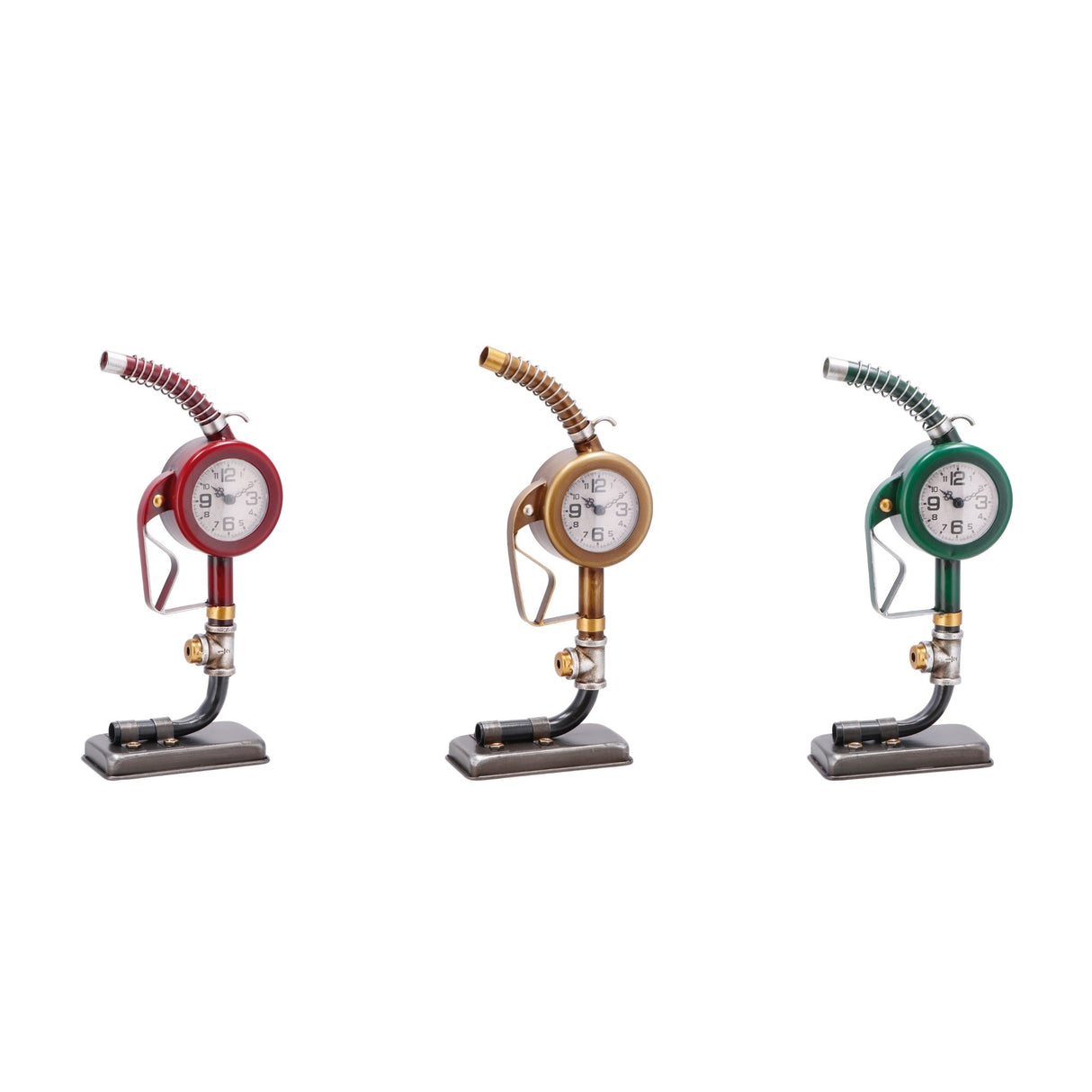 regalo italiano regalo italiano orologio decorativo distributore benzina retro ass in metallo 18 x 9 x 37 cm 1 pz ean 8057586191976