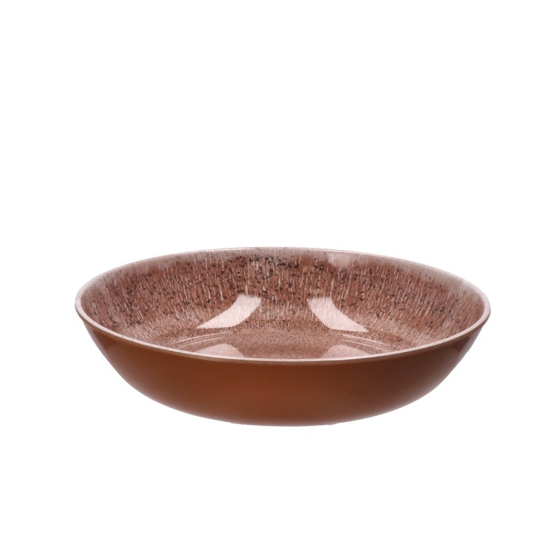 regalo italiano regalo italiano piatto fondo in melamina d 22 cm h 5 cm terra ean 8057586047440