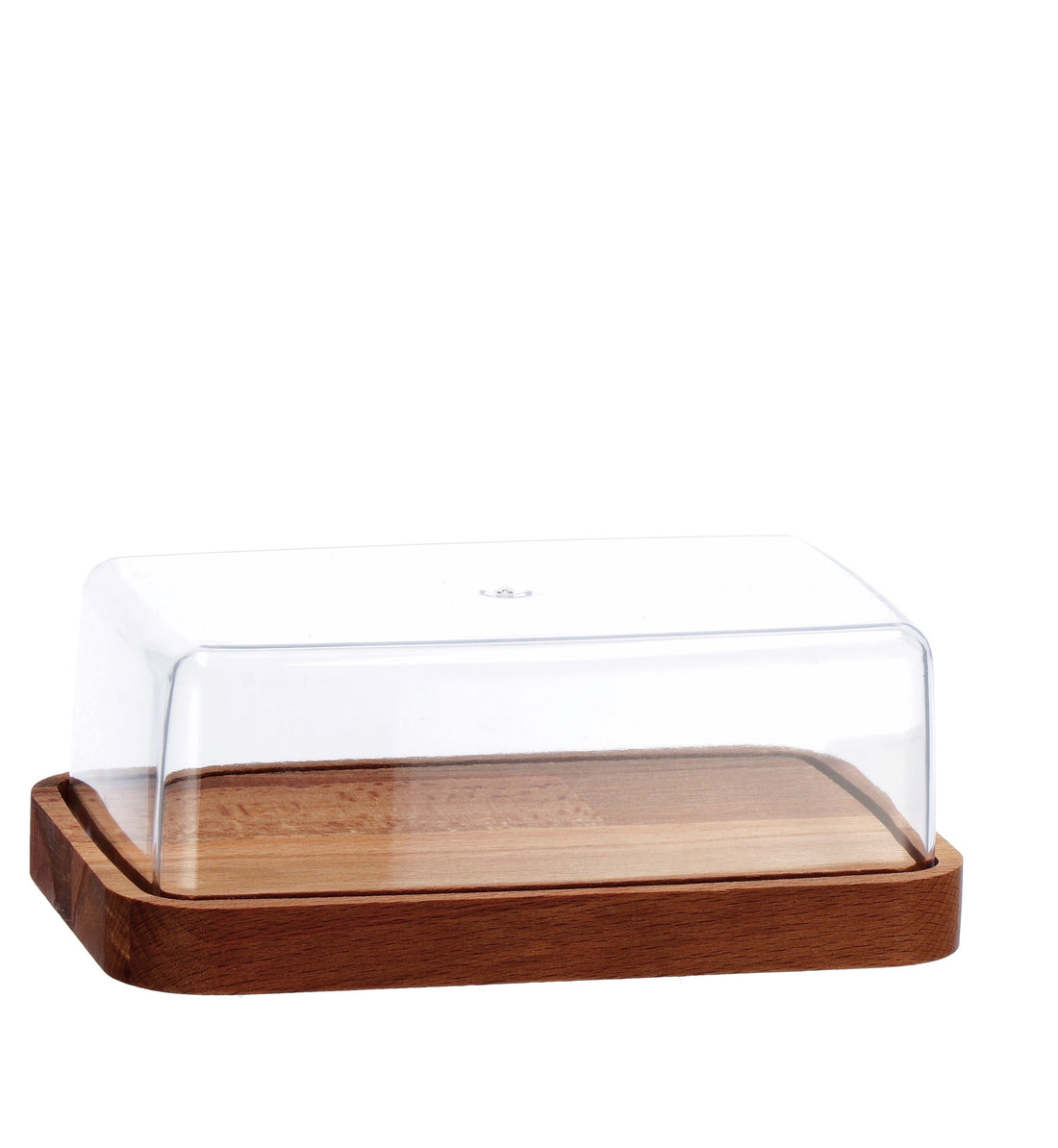 regalo italiano regalo italiano portaformaggio plastica con base legno 18 x 12 cm h 7 cm ean 8021785755574