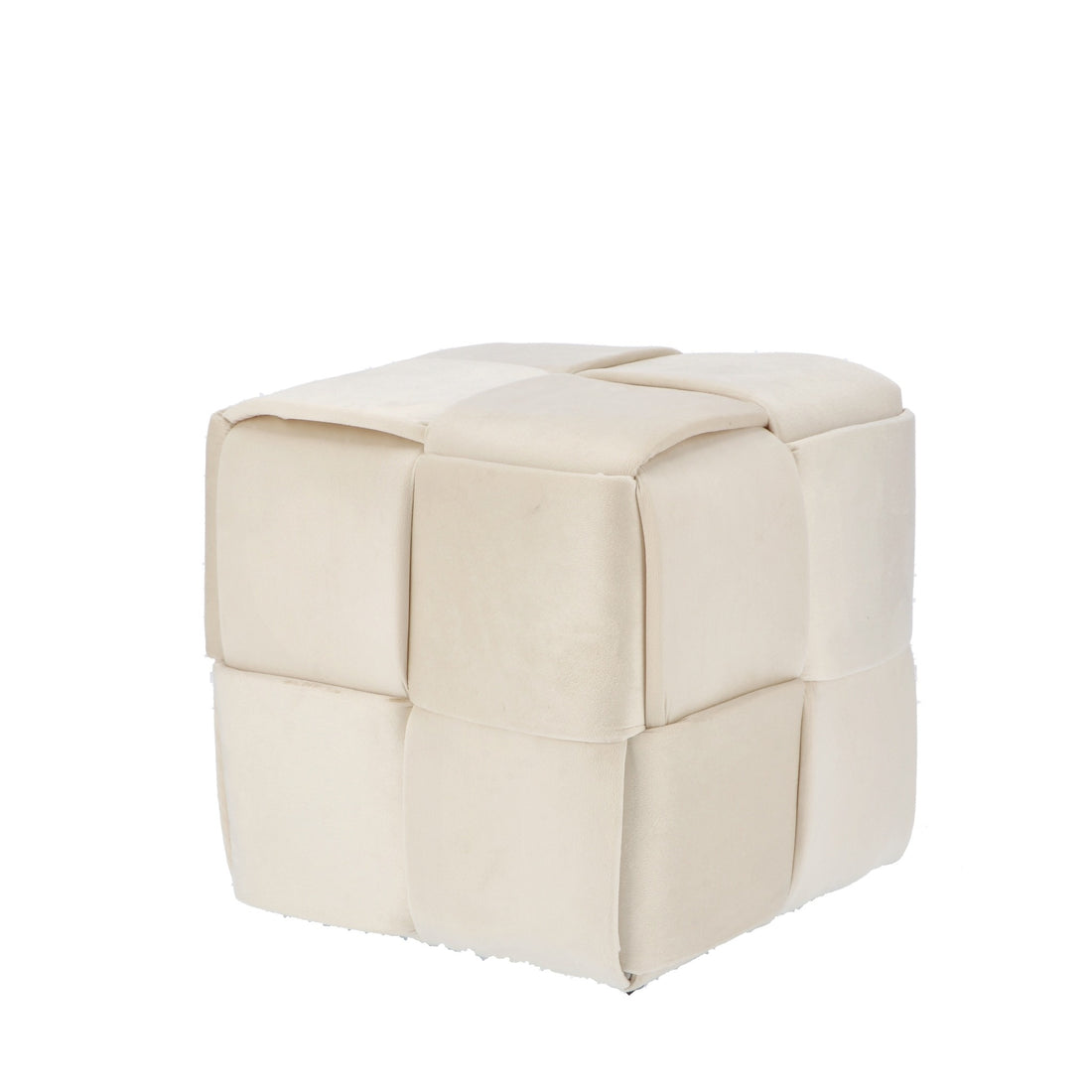 regalo italiano regalo italiano pouf in velluto beige 37 x 37 cm h 37 cm pouf contenitore design moderno arredo casa ean 8057586207745