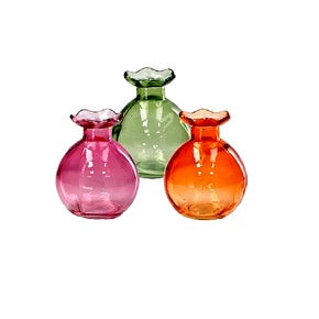 regalo italiano regalo italiano vaso in vetro miles d 9 cm h 105 cm 3 colori assortiti ideale ideale bomboniera 1 pz ean 8057586208070