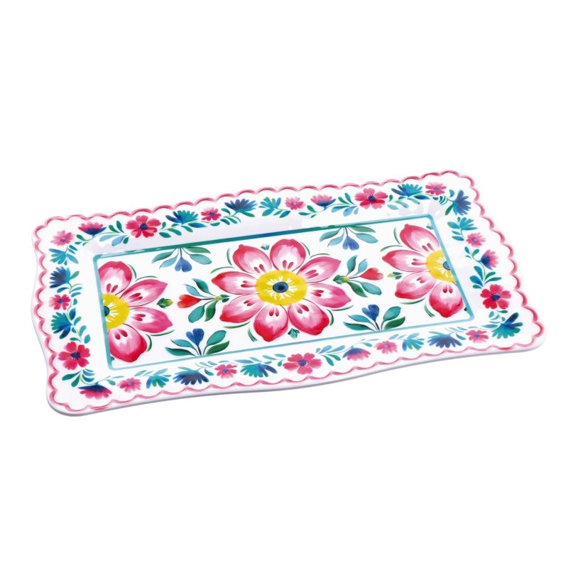 regalo italiano regalo italiano vassoio glen rettangolare in melamina 48 x 28 cm h 2 cm multicolor ean 8057586160835