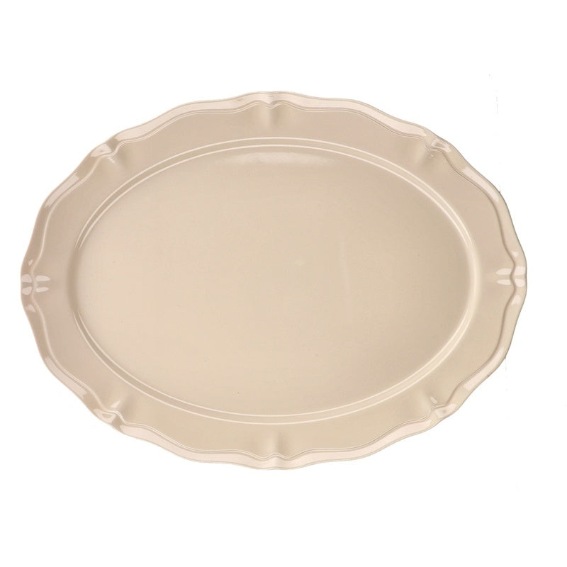 regalo italiano regalo italiano vassoio ovale siria in melamina 41 x 30 cm h 3 cm beige ean 8057586116290