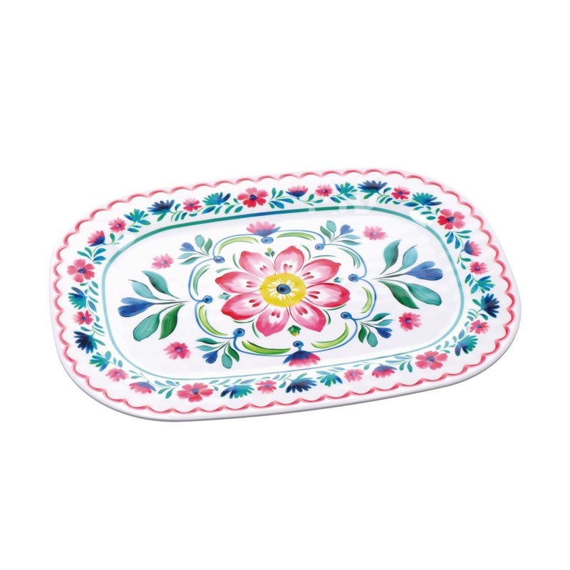 regalo italiano regalo italiano vassoio rettangolare glen in melamina 43 x 32 cm h 2 cm multicolor ean 8057586160798