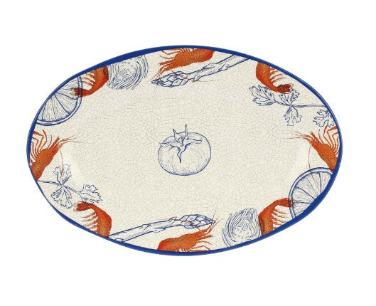 rose tulipani rose tulipani vassoio ovale ocean life melamina 45 x 30 cm ean 8018594611238