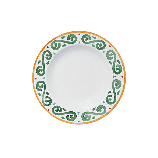 saturnia saturnia collezione capri piatto fondo d 23 cm h 35 cm porcellana ischia decorata ean 8003342035824