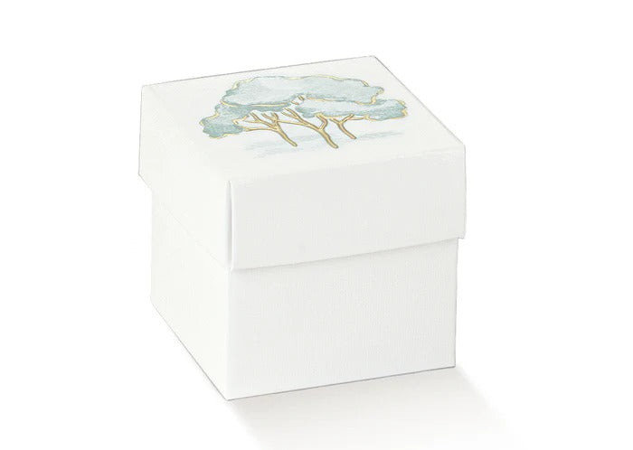 Scatolina Scotton FC intrecci verde stampa a caldo cartoncino 5×5×5cm CONF 10 PZ Bomboniera matrimonio, Prima Comunione e cerimonia. ean 8007402372010