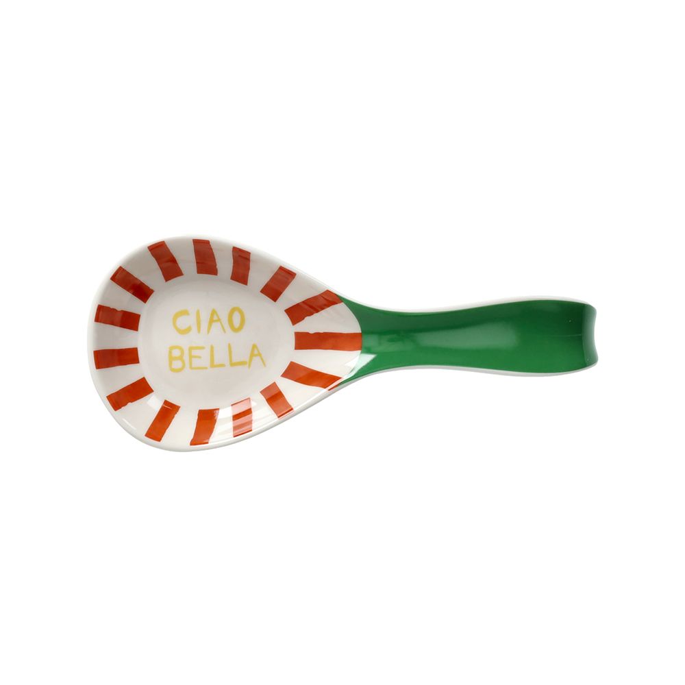 tognana tognana poggia mestolo ciao bella 23 cm viva litalia new bone china verde ean 8056444556056