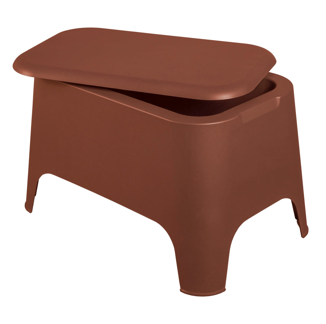 toomax toomax petra tavolino con contenitore e coperchio rimovibile terracotta tavolino da esterno resistente ai raggi uv ean 8009371118347