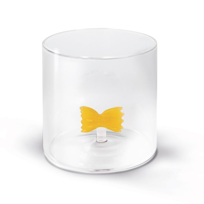 wd lifestyle wd lifestyle bicchiere vetro borosilicato cc 250 ml decoro pasta farfalla ean 8055035680569