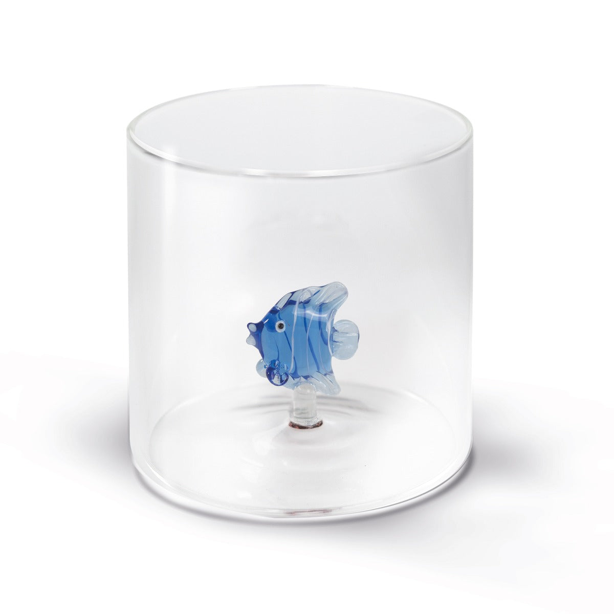 wd lifestyle wd lifestyle bicchiere vetro borosilicato cc 250 ml decoro pesce azzurro ean 8053300579464