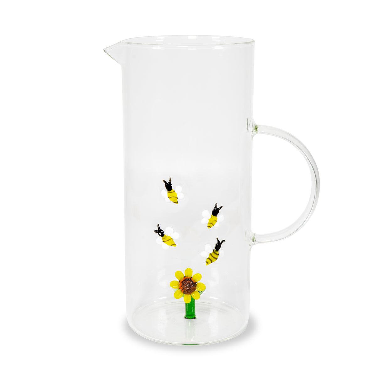 wd lifestyle wd lifestyle caraffa in vetro 13 lt decoro girasole e api ean 8055035685151