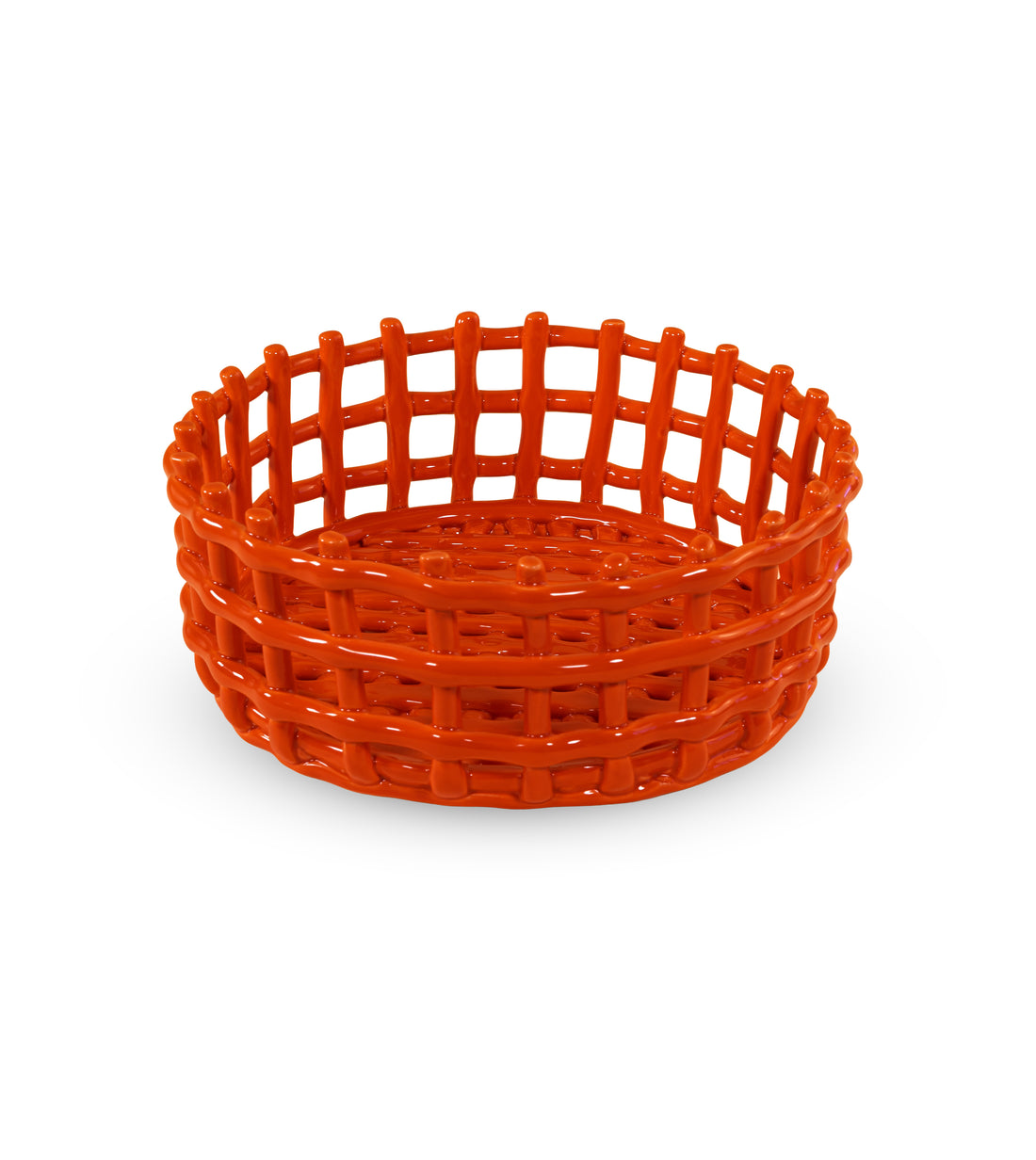 wd lifestyle wd lifestyle cestino centrotavola in stoneware arancione ean 8055035683737