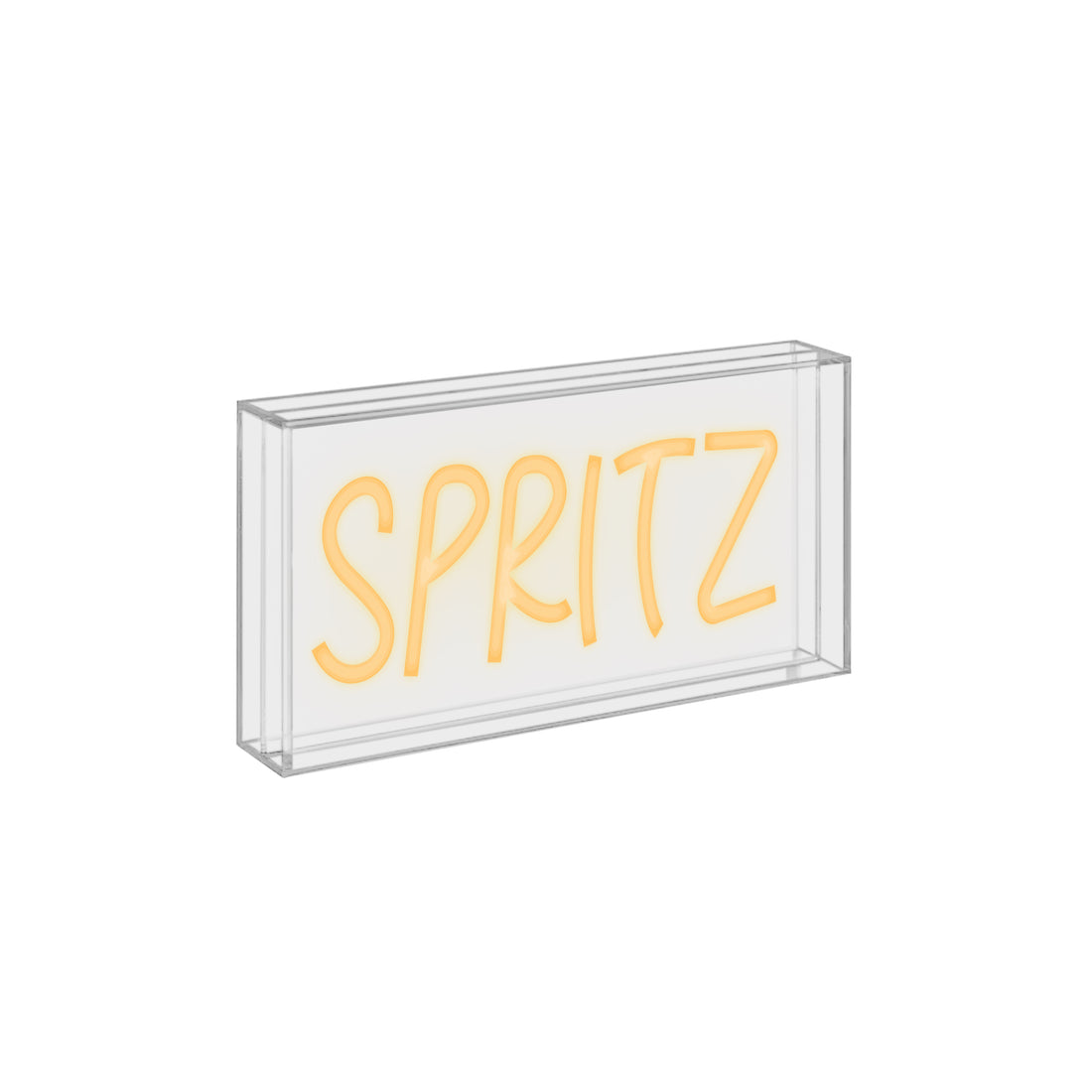 wd lifestyle wd lifestyle insegna neon con cornice in plexiglass 23 x 13 cm decoro spritz ean 8055035681658