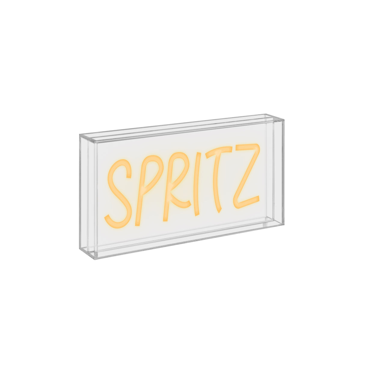 wd lifestyle wd lifestyle insegna neon con cornice in plexiglass 23 x 13 cm decoro spritz ean 8055035681658