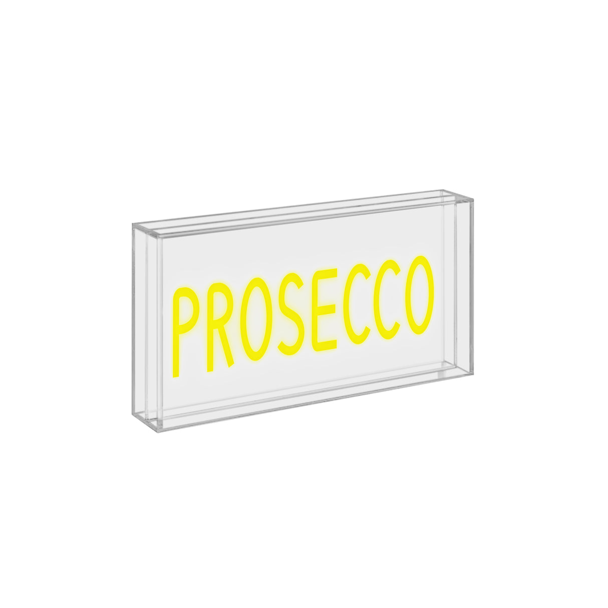 wd lifestyle wd lifestyle insegna neon con cornice in plexiglass 30 x 15 cm decoro prosecco ean 8055035681672