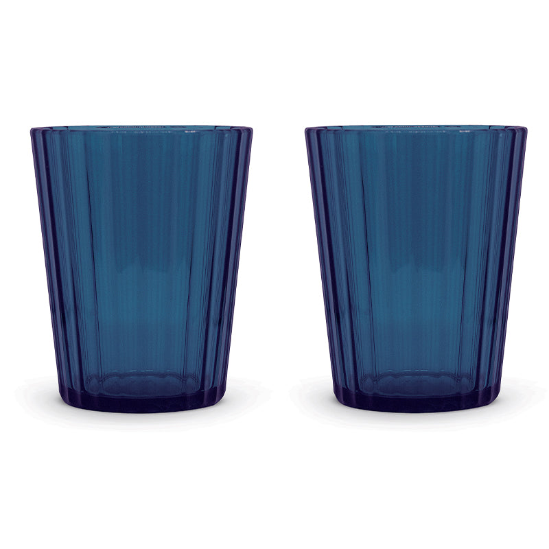 wd lifestyle wd lifestyle set 2 bicchieri in acrilico 370 ml blu ean 8053300574407