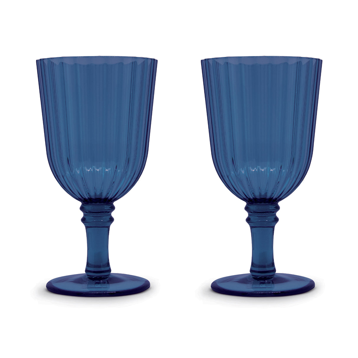 wd lifestyle wd lifestyle set 2 calici in acrilico 460 ml blu ean 8053300574469