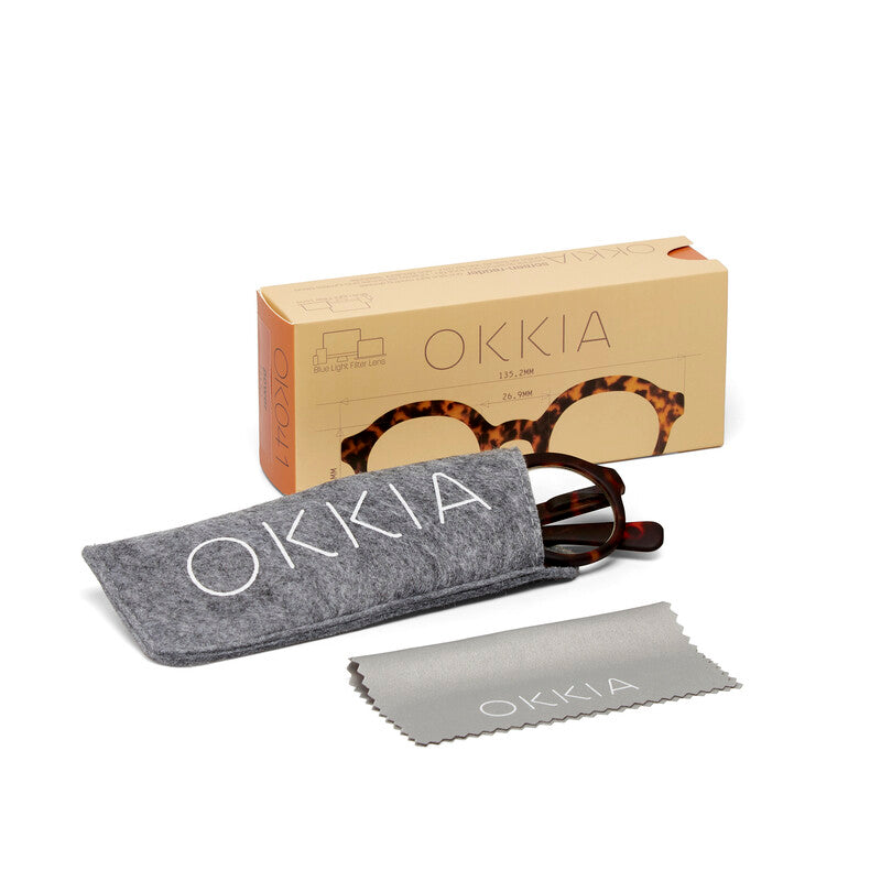 okkia okkia occhiale da lettura mod lauro premontato soft touch classic havana diottrie 2 50 ean 8055773196803