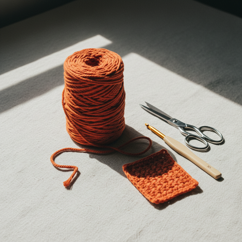 Gomitolo cotone Arpimex 4mm 500g, arancio vivace per macramè, uncinetto e decorazioni feste, bomboniere. Filato resistente e versatile. ean 8018318378881