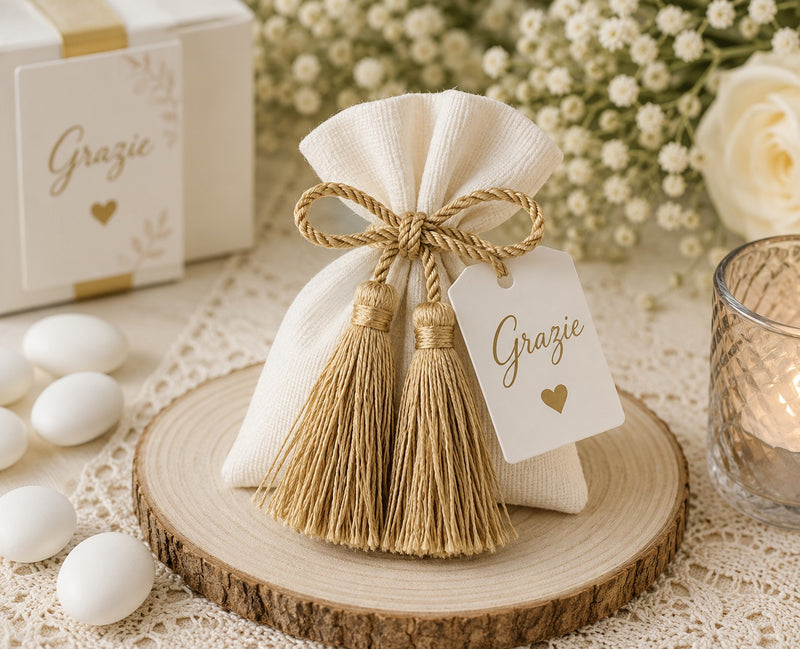 cupidoco cupidoco fiocco con nappe oro h 60 mm bomboniera elegante per nascita battesimo e comunione ean 8058196010497