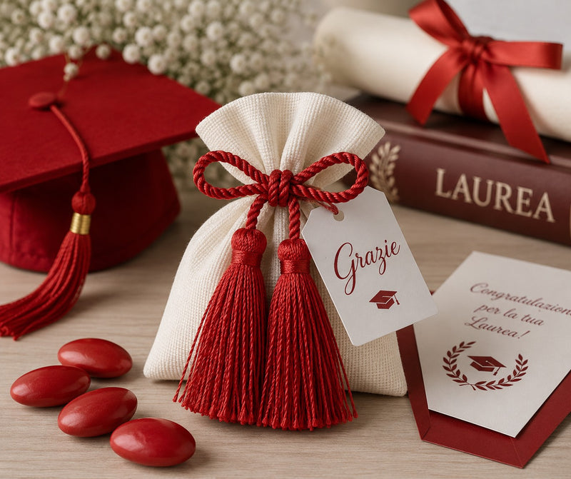 cupidoco cupidoco fiocco con nappe rosse h 60 mm bomboniera elegante per nascita battesimo e comunione ean 8058196010558