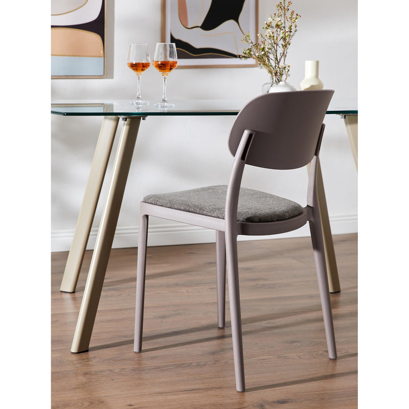 di mo di mo sedia yulia in pp con seduta in tessuto tortora 515 x 42 x 815 cm sedia moderna e resistente ean 8010402523276