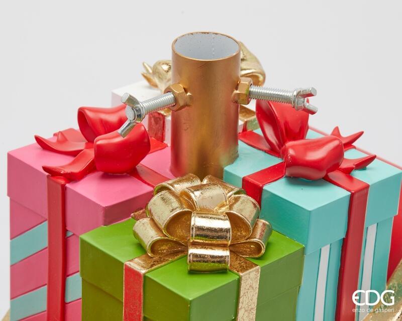 edg enzo de gasperi edg enzo de gasperi base pino slitta di natale h 39 cm l 43 cm l 22 cm green red ean 8059824559326