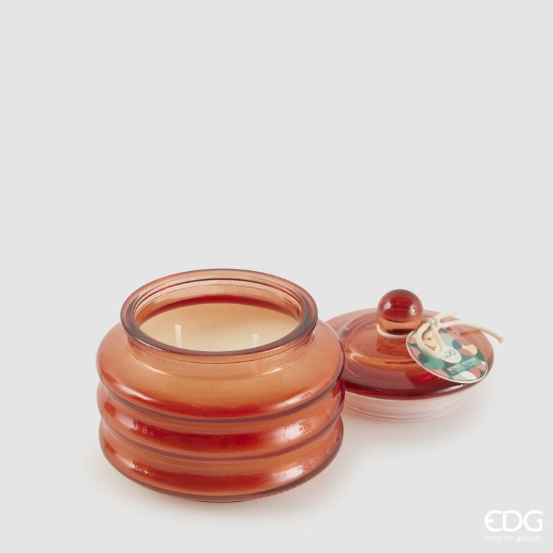 edg enzo de gasperi edg enzo de gasperi candela circle con profumo h 95 cm d 95 cm bomboniera vetro nordic vetiver ean 8059824517906