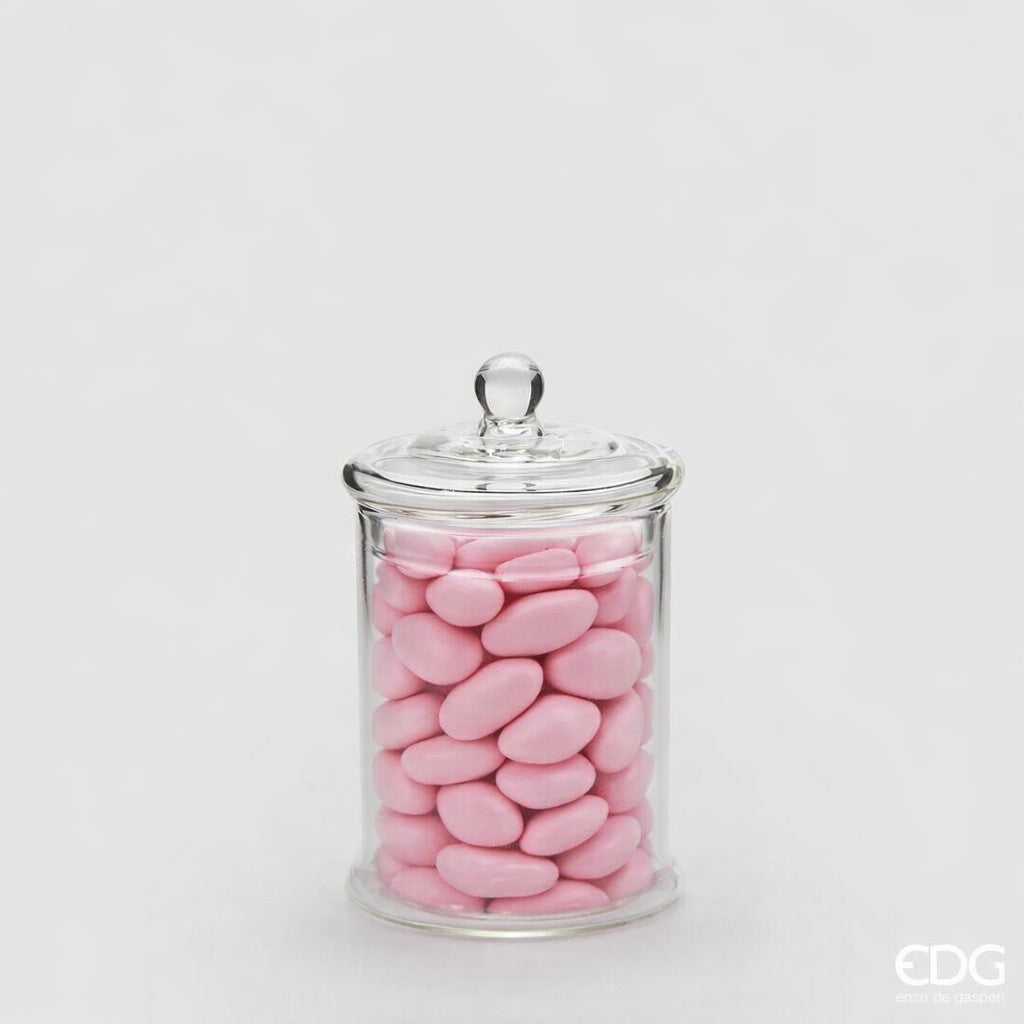 edg enzo de gasperi edg enzo de gasperi contenitore vaso cilindro h 14 cm d 8 cm portaconfetti vetro natural ean 8056372385636