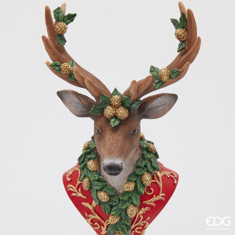 edg enzo de gasperi edg enzo de gasperi decoro renna natale h 33 cm l 16 cm l 125 cm multicolor ean 8059824540737