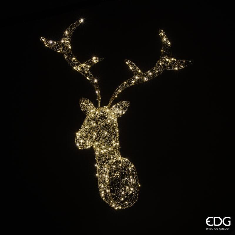edg enzo de gasperi edg enzo de gasperi decoro renna pearls natale 200 microled h 75 cm l 60 cm l 30 i44 light gold ean 8059824546869