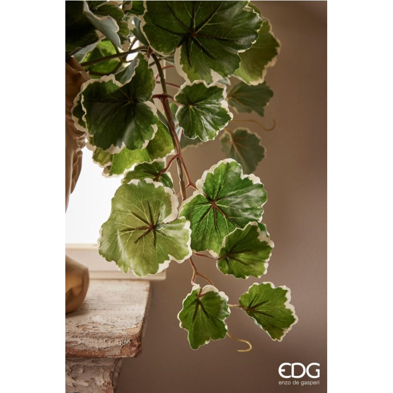 edg enzo de gasperi edg enzo de gasperi geranio bell cadente anti uv h 50 cm pianta artificiale bianco verde ean 8059824051806