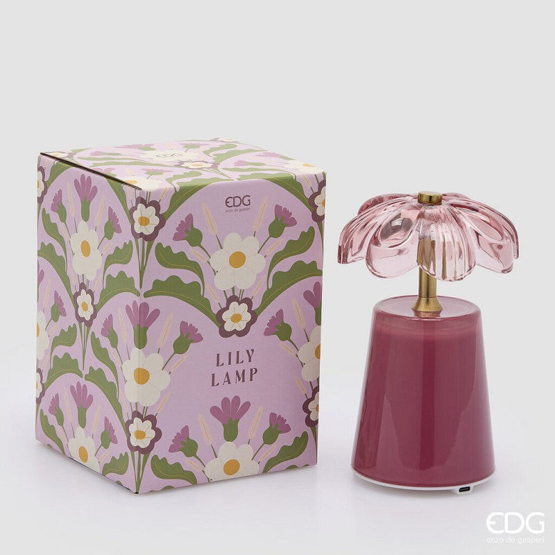 edg enzo de gasperi edg enzo de gasperi lampada da tavolo lily h 1750 cm d 11 cm ip20 beauty scatola regalo ean 8059824607867