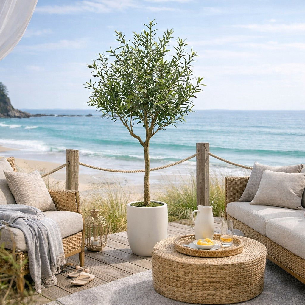 edg enzo de gasperi edg enzo de gasperi olivo con vaso h 210 cm pianta artificiale verde ean 8059824607508