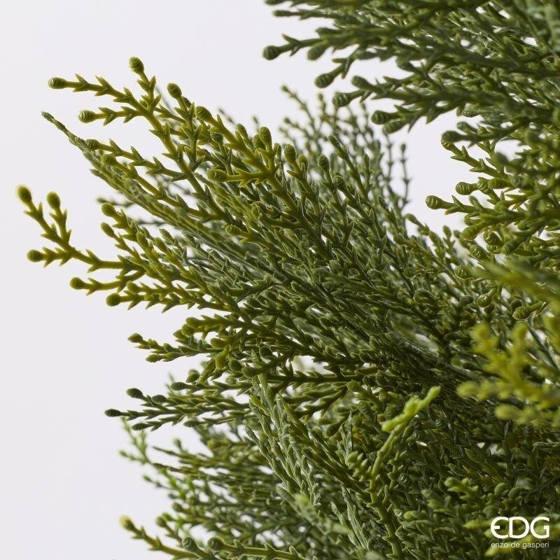 edg enzo de gasperi edg enzo de gasperi pianta artificiale cipresso h 120 cm verde con vaso anti uv per interno ed esterno ean 8059824655424