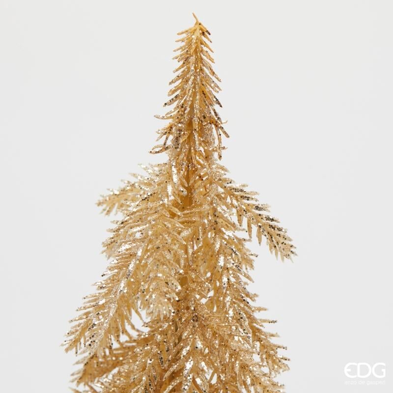 edg enzo de gasperi edg enzo de gasperi pino natale glitter con base h 48 cm gold ean 8059824516503