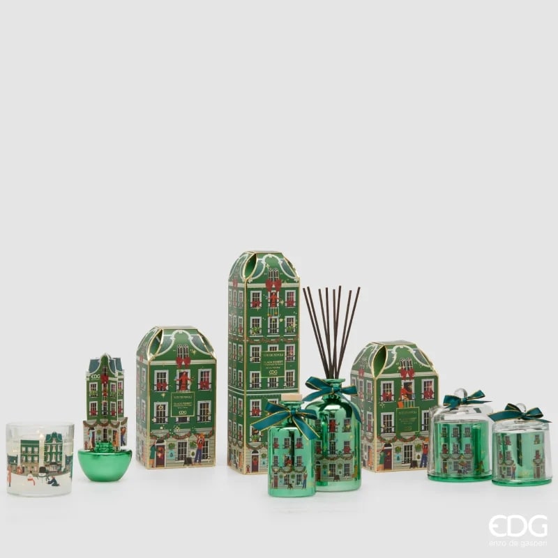 edg enzo de gasperi edg enzo de gasperi profumatore bottiglia di natale rue de rivoli 100 ml h 22 cm black forest vert ean 8059824556585