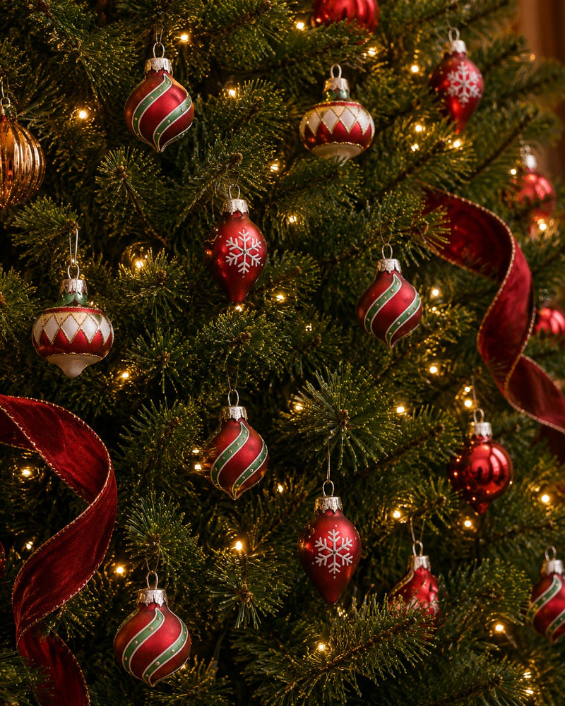 edg enzo de gasperi edg enzo de gasperi set 6 palline di natale mix rosso addobbi per albero di natale ean 8059824685285