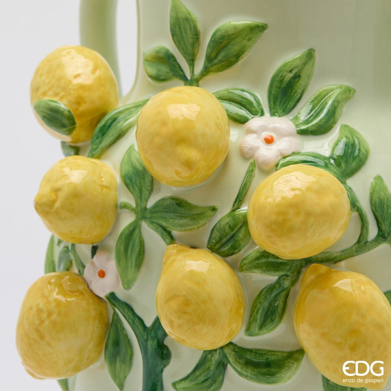 edg enzo de gasperi edg enzo de gasperi vaso limoni anfora h 26 cm d 20 cm mix giallo ean 8059824624864