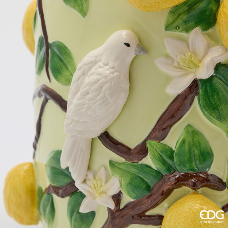 edg enzo de gasperi edg enzo de gasperi vaso limoni bombato h 36 cm d 30 cm mix verde ean 8059824624659